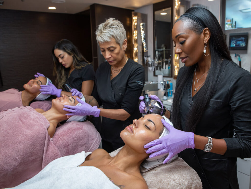 a diverse lineup of skincare professionals perfor 398b0c35 cee2 4e6b bfdd b6df5477cb8e 2