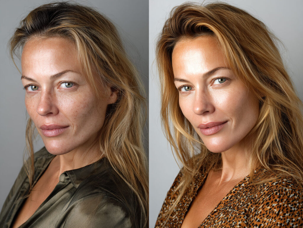 before and after concept same woman one side w 8ae01b35 cc1b 4244 b80c c683c0406e52 0