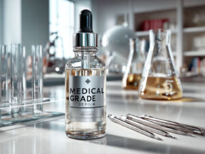 photorealistic macro shot sleek glass serum bottl aade6a60 256b 4c84 a77f c1dc82a8cd80 1