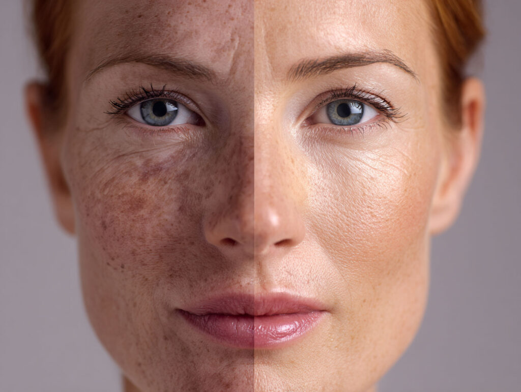 split face concept image showing skincare myth da 273aa029 0efc 4490 a492 ee14b24ba3e8 3
