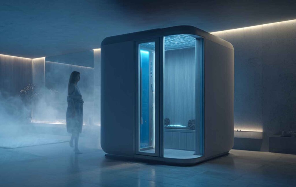 modern spa wellness area sleek cryotherapy chambe 3c2d9430 394e 401c a576 fadc38373135 0