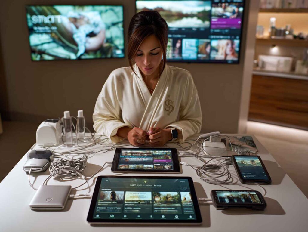 a spa owner at her desk surrounded by tangled cab 80c7bcc8 1b27 4de4 98c4 a83240857073 0