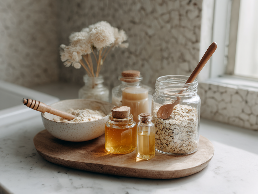 a minimalist bathroom counter with diy skincare 25feb980 afce 454a a9a4 bd890dea7f31 1