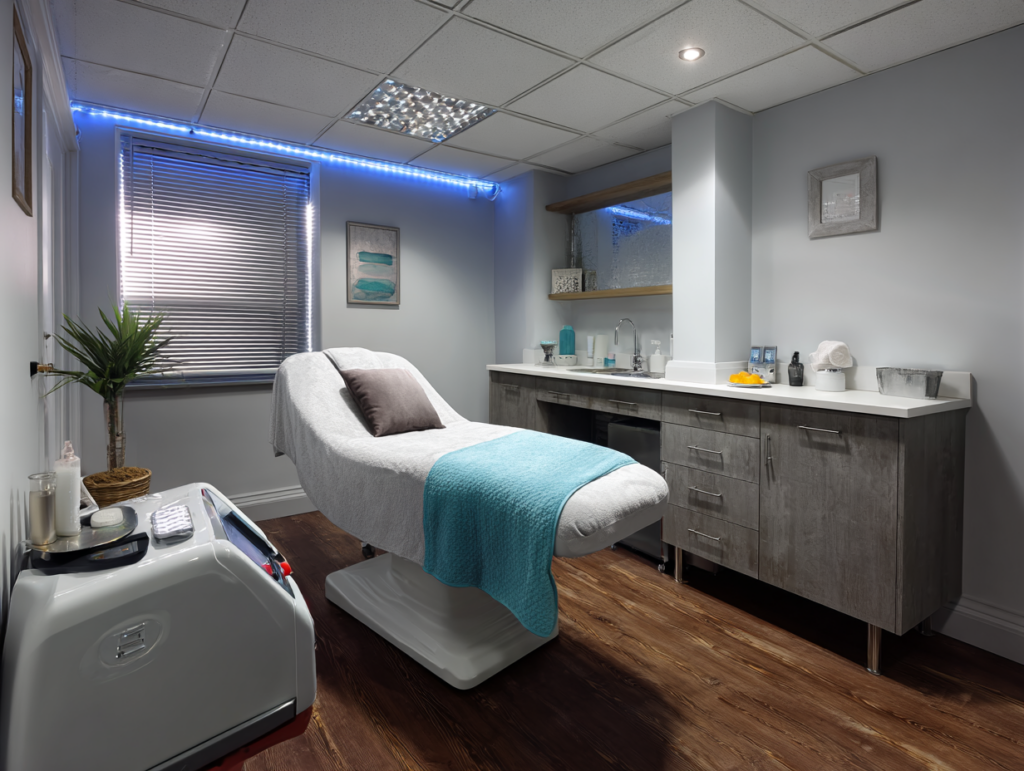 a treatment room with clean lines and subtle te 355c5b5a ba0b 4e4b aa42 09d608119f37 1
